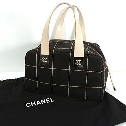 CHANEL シャネル チョコバー キャンパスレザーバック | www